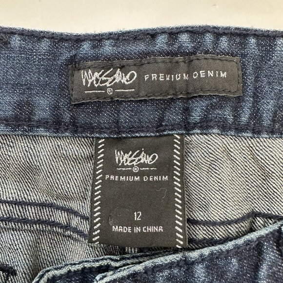 Mossimo Bootcut Women's size 12 Dark Wash Blue Denim jeans - Picture 3 of 6
